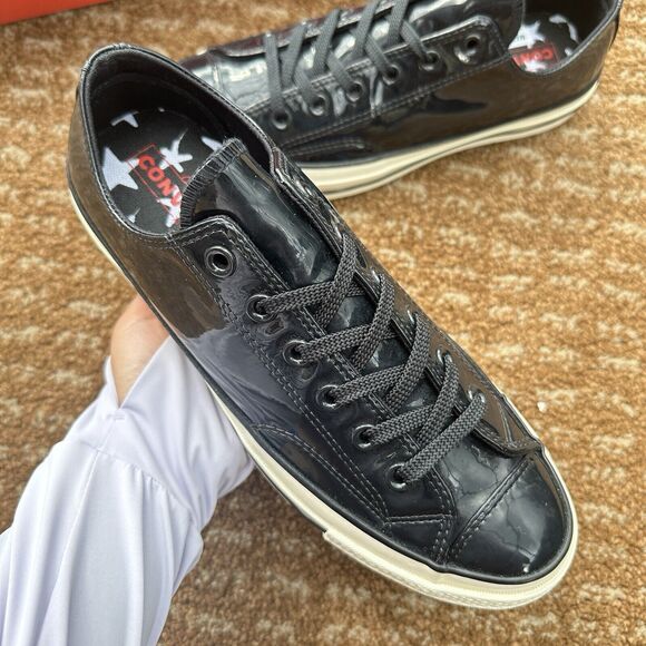 Converse Chuck 70 Ox Black Patent Women’s Athletic Shoes 162438C main image 8
